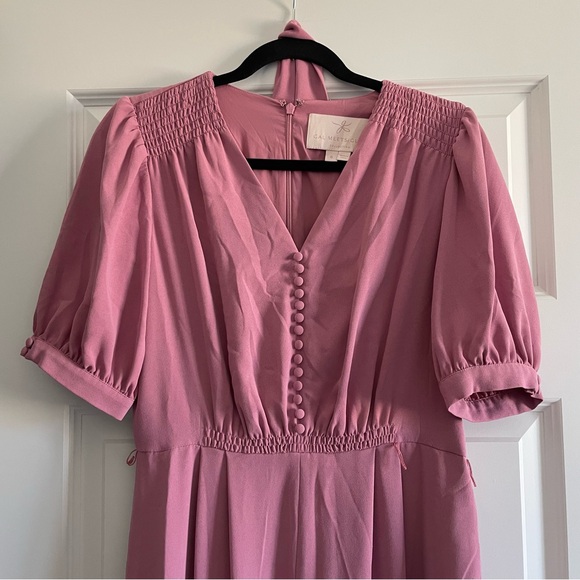 Gal Meets Glam Gabriella Jumpsuit Size 6 in Pink Orchid - Picture 8 of 9